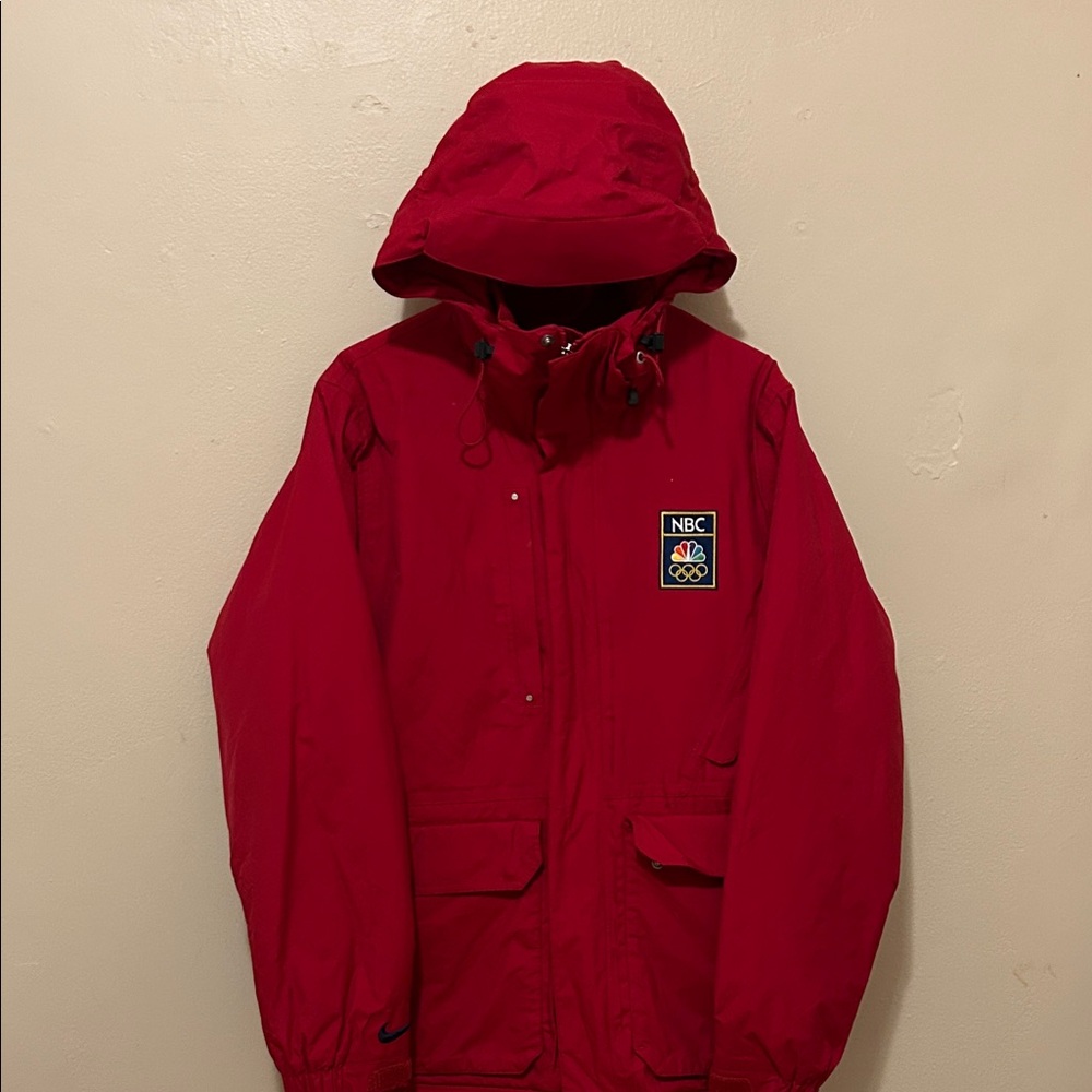 Nike Kids Red Raincoat with Hood